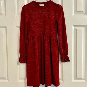 MELLODAY Sparkle Long Sleeve Red Holiday Party Dress Women XS